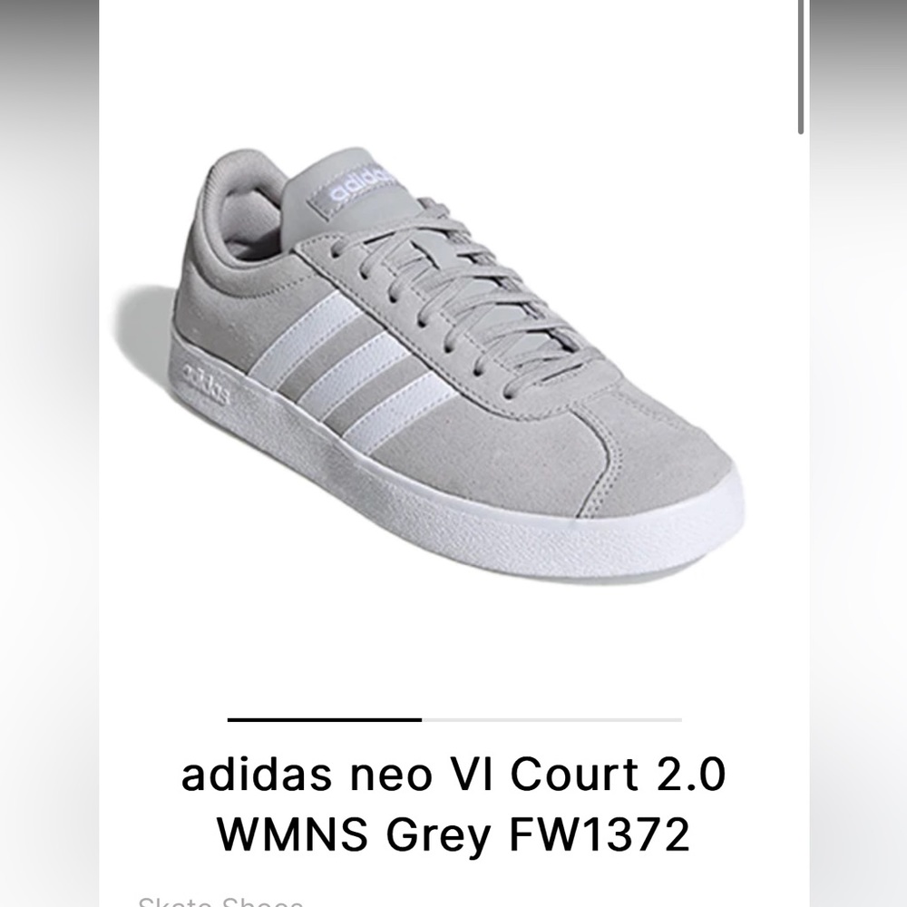 adidas neo Vl Court 2.0 WMNS Grey FW1372